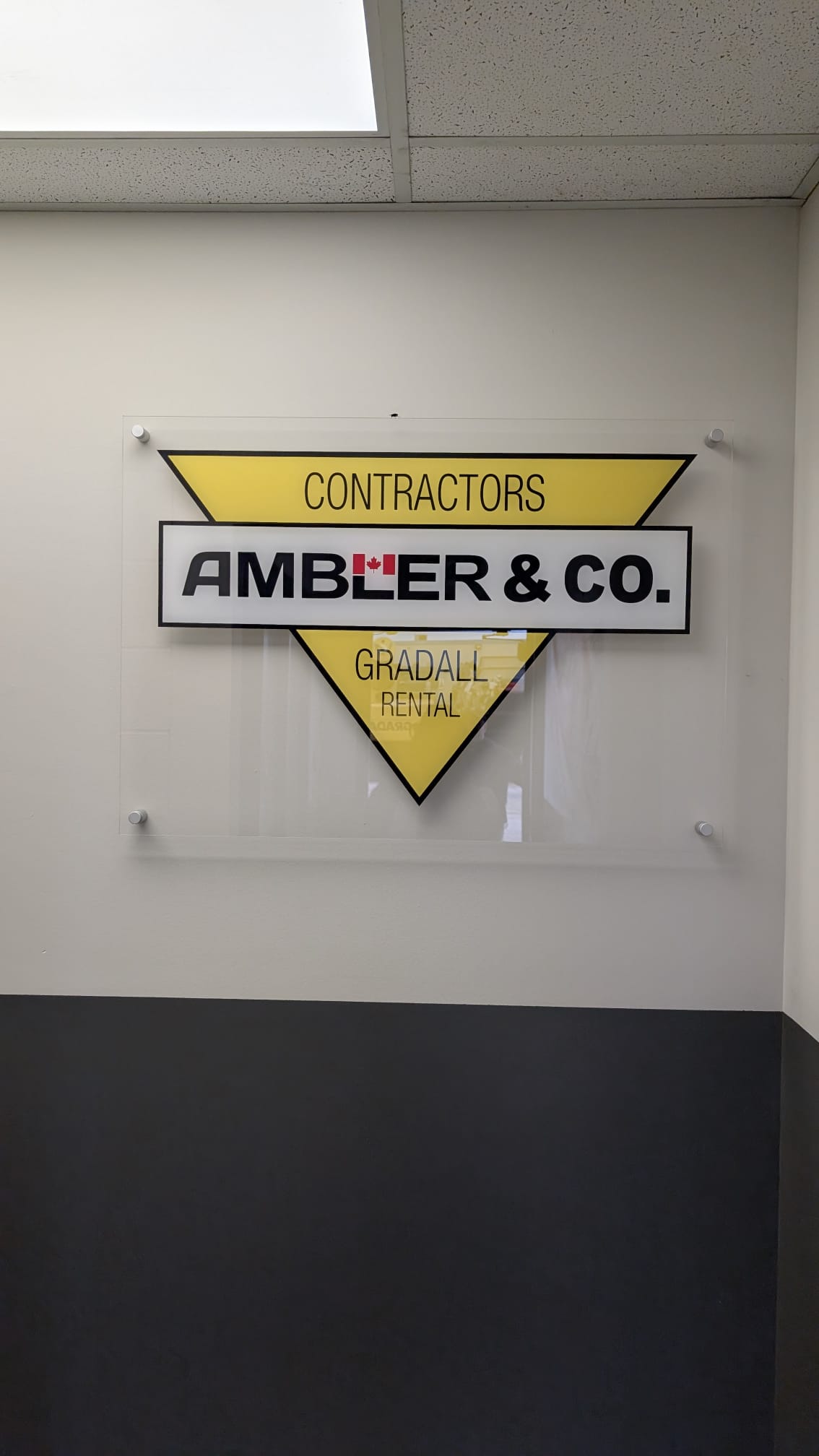Ambler & Co. acrylic standoff panel