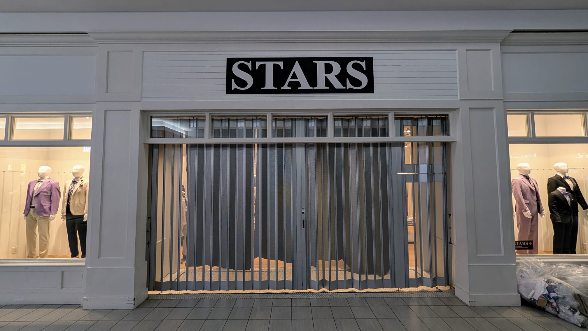 STARS Men's Shops storefront fascia sign